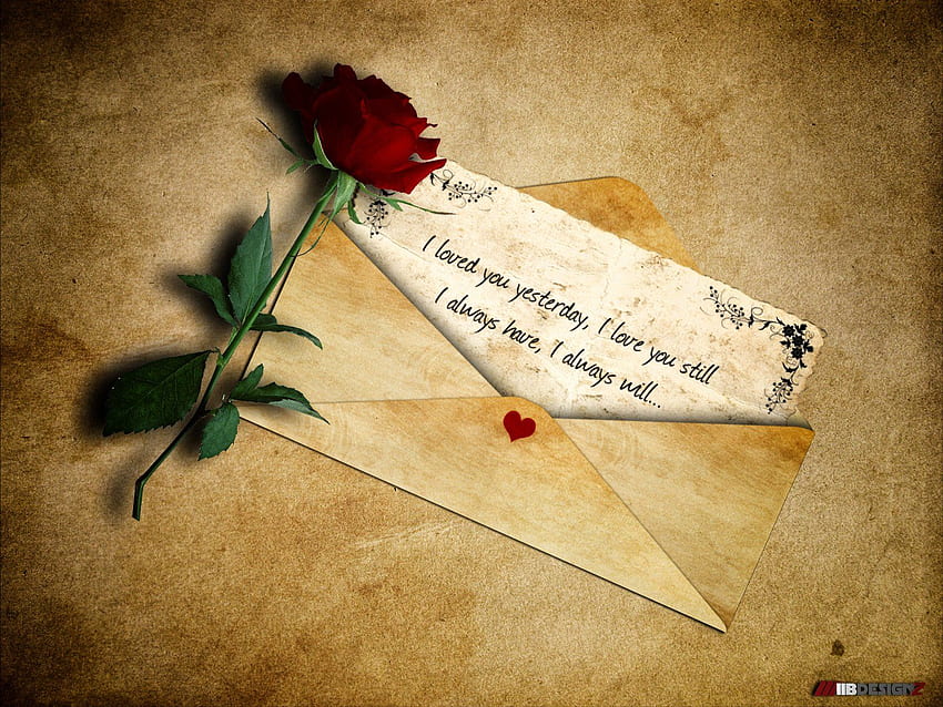 Love Letter and Red Rose , Love Notes HD wallpaper | Pxfuel