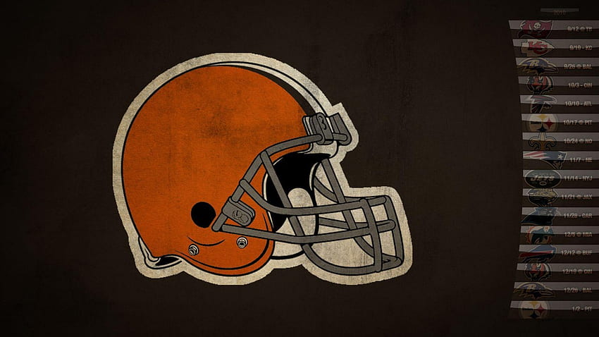 Siyah Arka Planlı Kahverengi Kask Cleveland Browns Amerikan Futbolu Cleveland Browns , Clevland Browns HD duvar kağıdı