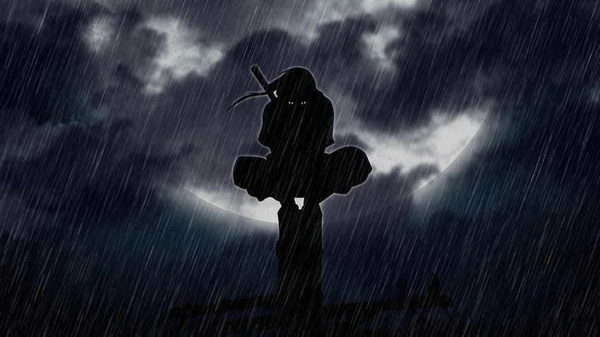 Uchiha Itachi In The Rain' Gif (dal vivo) di me: Naruto Sfondo HD