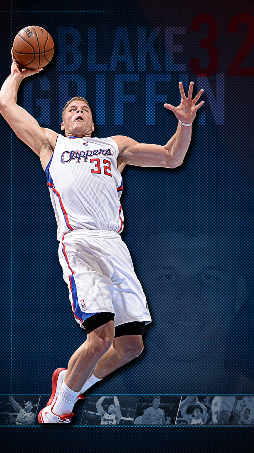 Blake Griffin - Roster Tabs. Los Angeles Clippers, Blake Griffin Dunk HD phone wallpaper