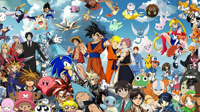 Anime Crossover . cool pics. Anime crossover, All Anime Crossover HD wallpaper