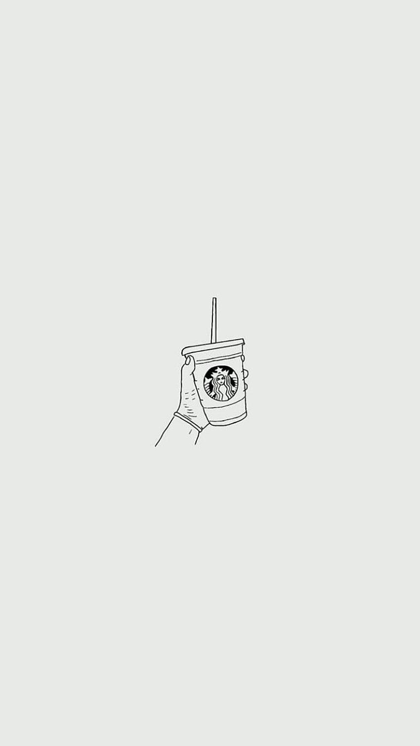 Kofeina. Małe rysunki, słodkie, Starbucks Tapeta na telefon HD