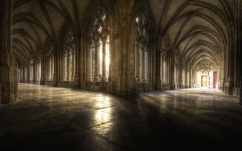 Gotische Architektur, gotische Kathedrale HD-Hintergrundbild