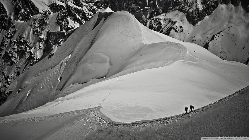 Climbers in Chamonix, French Alps Ultra Background for U TV : & UltraWide & Laptop : Tablet : Smartphone HD wallpaper