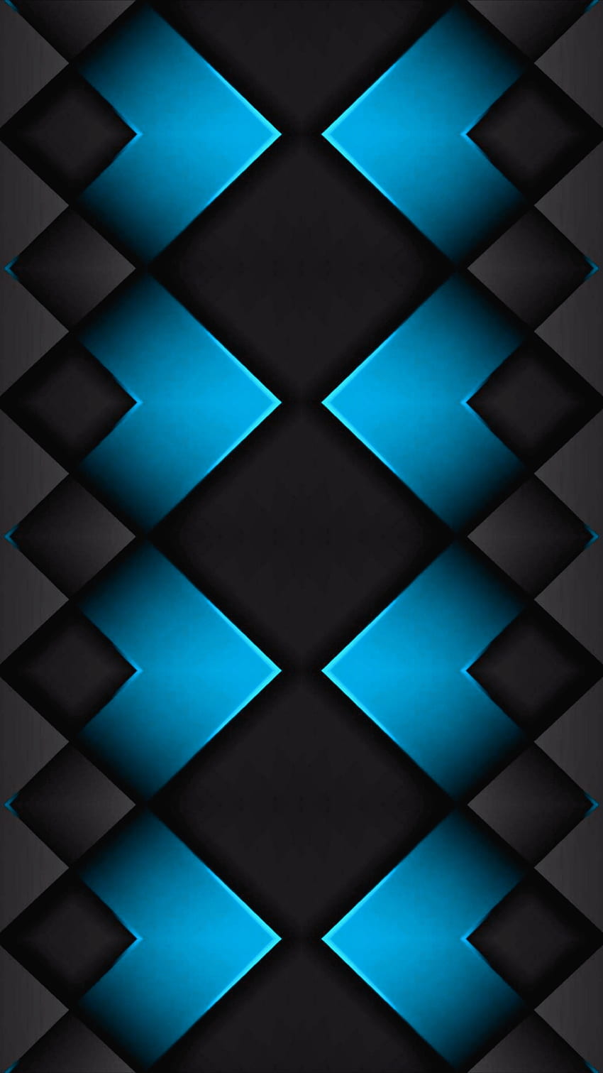 Gray patterns blue, digital, triangles, diamonds, material, shapes, black, pattern, abstract, designs HD phone wallpaper
