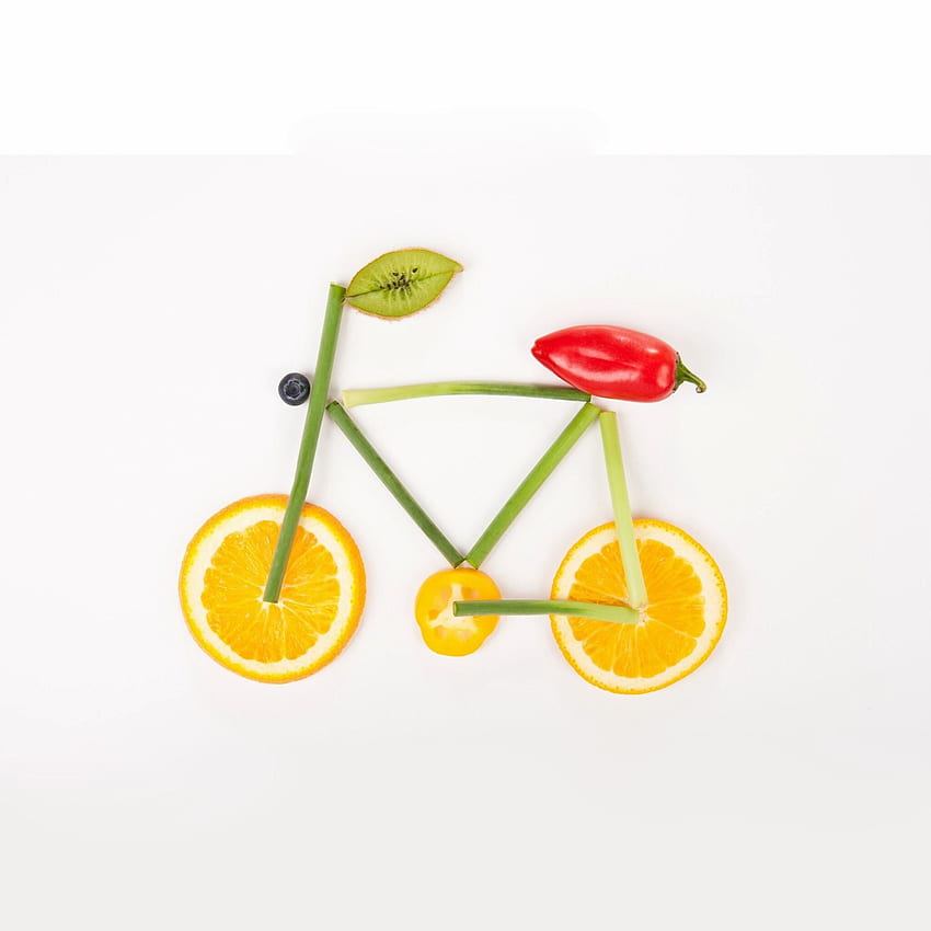 Creative Fruit Bicycle iPad Air, Red Bicycle HD phone wallpaper