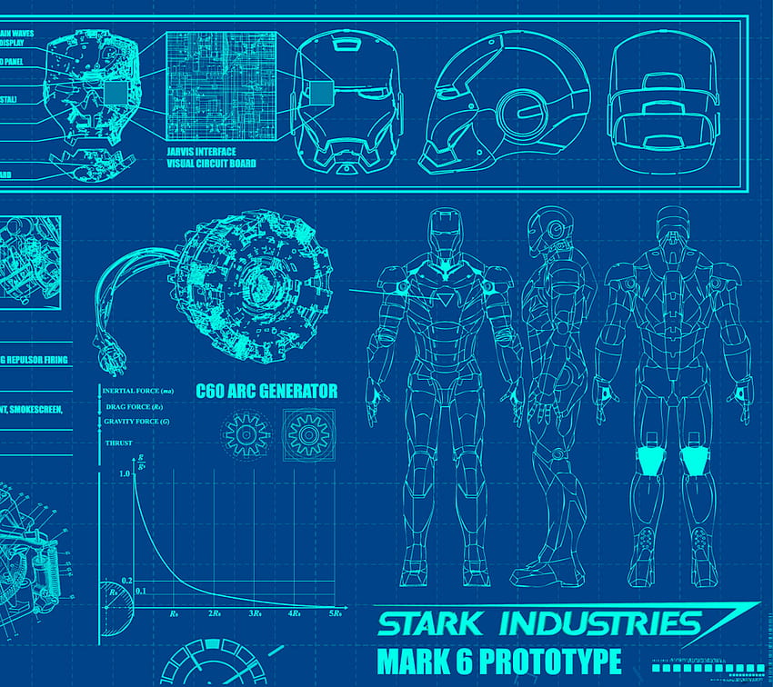 Iron Man Schematics, Iron Man Blueprint HD wallpaper