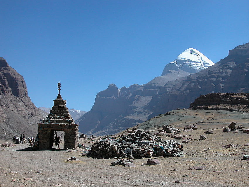 Der heilige Kailash in Tibet. Beginnen Sie die Kora rund um den Kailas, Kailash Mountain HD-Hintergrundbild