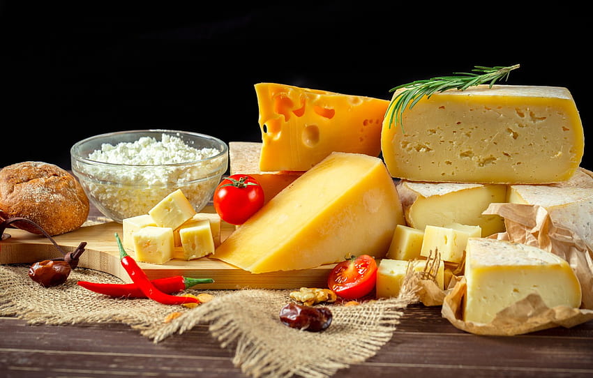 cheese, pepper, cheese, dairy products for , section еда HD wallpaper