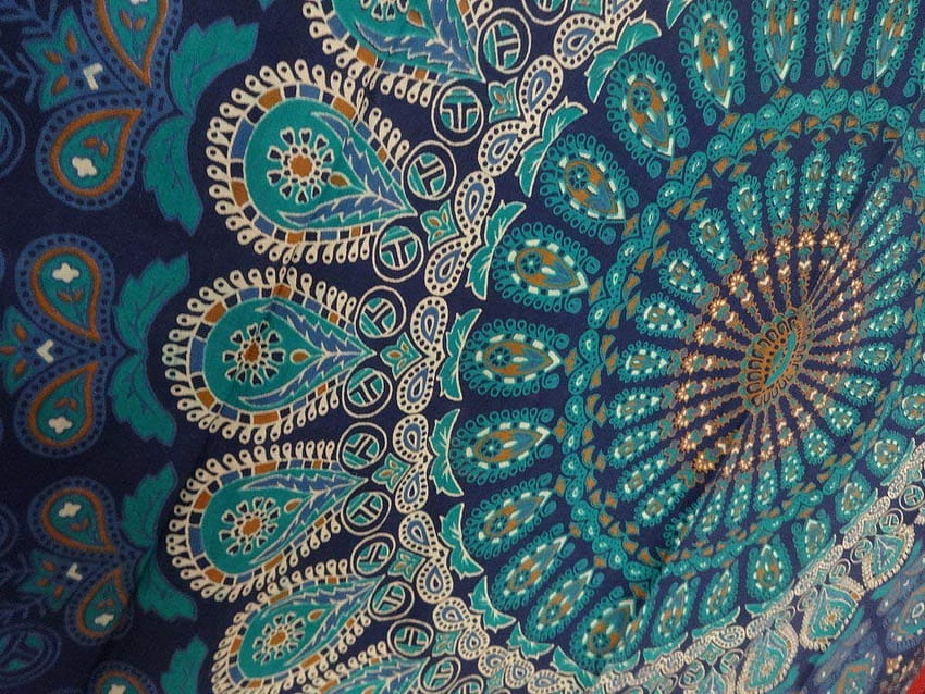 Gobelin ścienny wiszący, gobeliny Mandala, indyjska bawełna, urocza mandala Tapeta HD