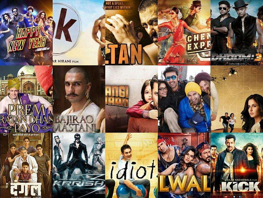 คำแนะนำยนตร์บอลลีวูด Asian, Bollywood Movie Collage วอลล์เปเปอร์ HD
