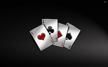 HD wallpaper four Aces playing cards wallpaper black scheme technology   Wallpaper Flare