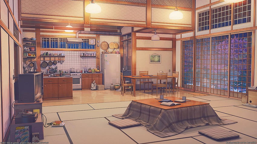 Nhìn vào hình nền này, bạn sẽ được trải nghiệm không khí của một ngôi nhà kiểu Nhật Bản truyền thống. Đơn giản, thanh lịch, tạo cảm giác yên tĩnh và sáng tạo với đầy đủ màu sắc và chi tiết.
