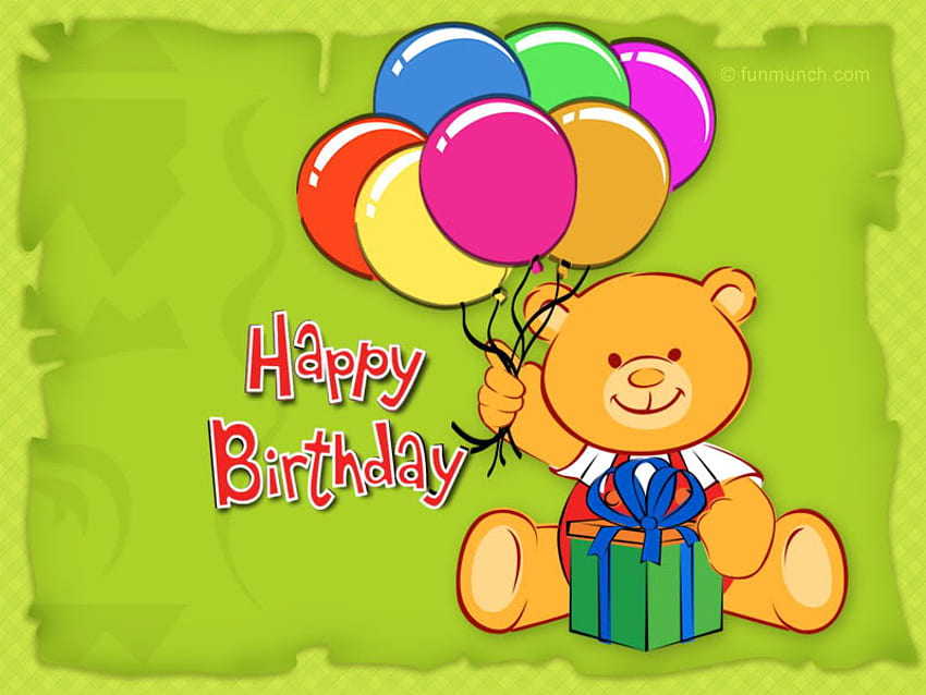 Glad to wish you..., blue, toy, present, gift, orange, wish, little, pink, bear, green, yellow, red, aniversary, funny, happy, amazing HD wallpaper
