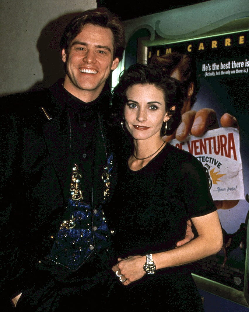 Courteney Cox mówi, że podkochiwała się w Ace Ventura Costar Jim Carrey Tapeta na telefon HD
