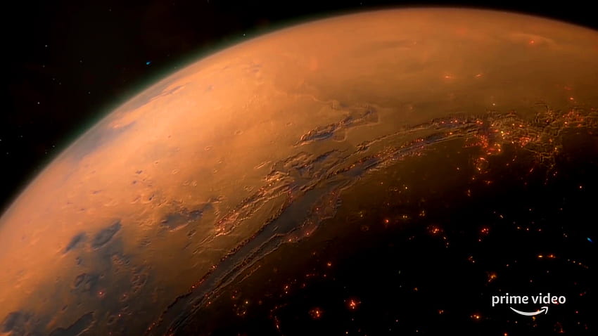 Regione colonizzata di Valles Marineris su Marte dal teaser della quarta stagione di The Expanse, Space Colonization Sfondo HD
