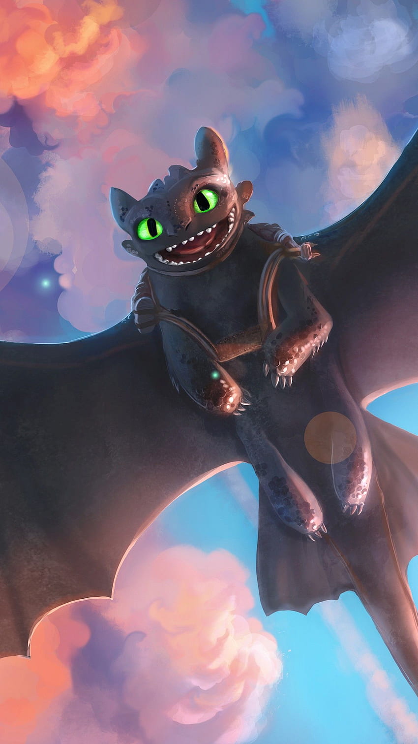 Toothless Night Fury Dragon Cute Toothless HD phone wallpaper  Pxfuel