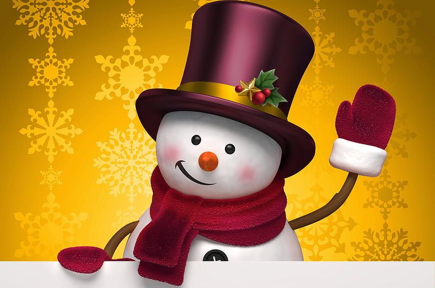Cute Snowman (best Cute Snowman and ) on Chat, Cartoon Snowman HD wallpaper