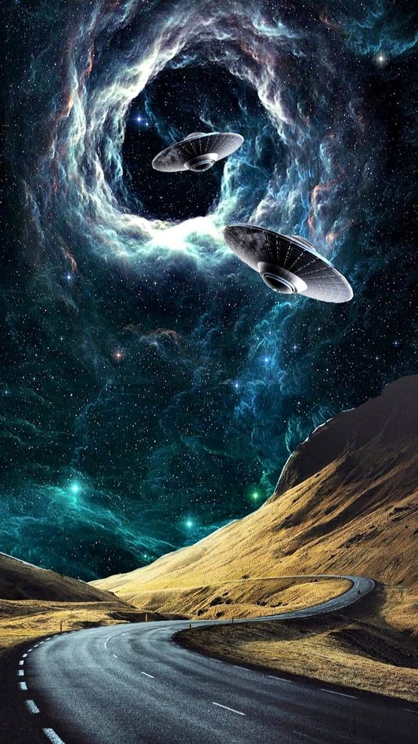 OVNIS, Cool Alien UFO Fond d'écran de téléphone HD
