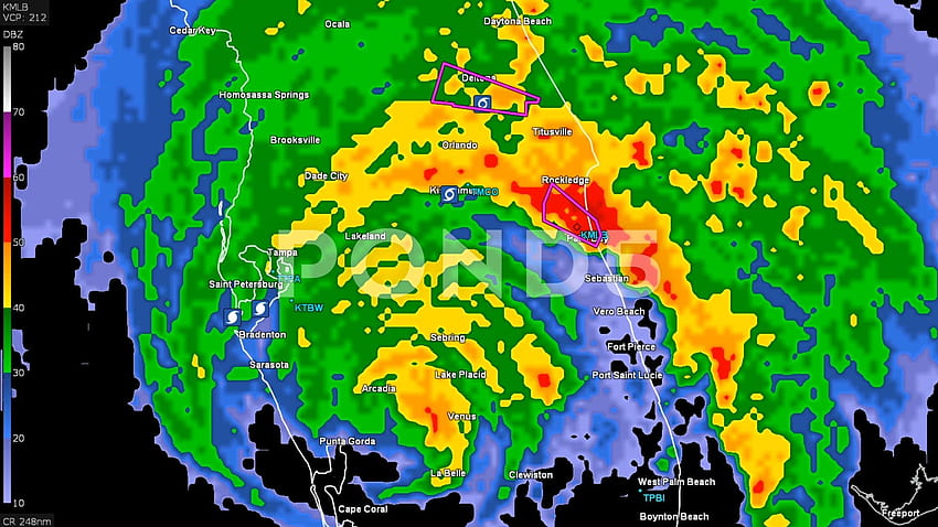 Radar opadów deszczu huraganu Irma .teahub.io, Doppler Tapeta HD