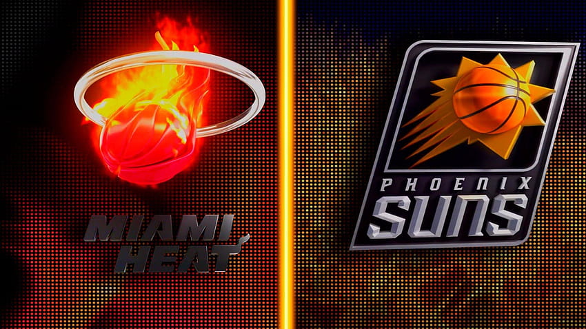 Phoenix Suns - Phoenix Suns kontra Miami Heat, logo Suns Tapeta HD