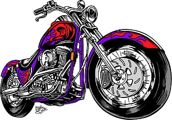 Cartoon of motorcycles HD wallpapers | Pxfuel