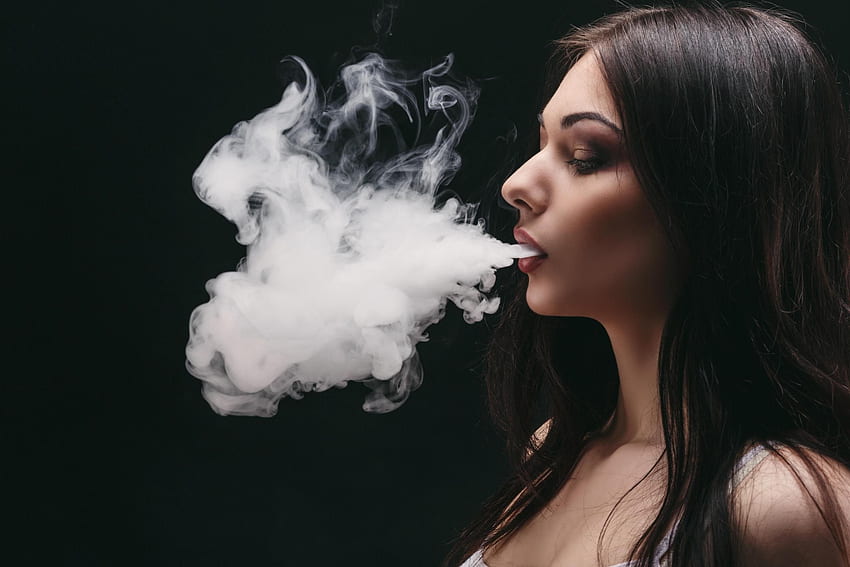 Smoke Girl , Background t, Women Smoke HD wallpaper