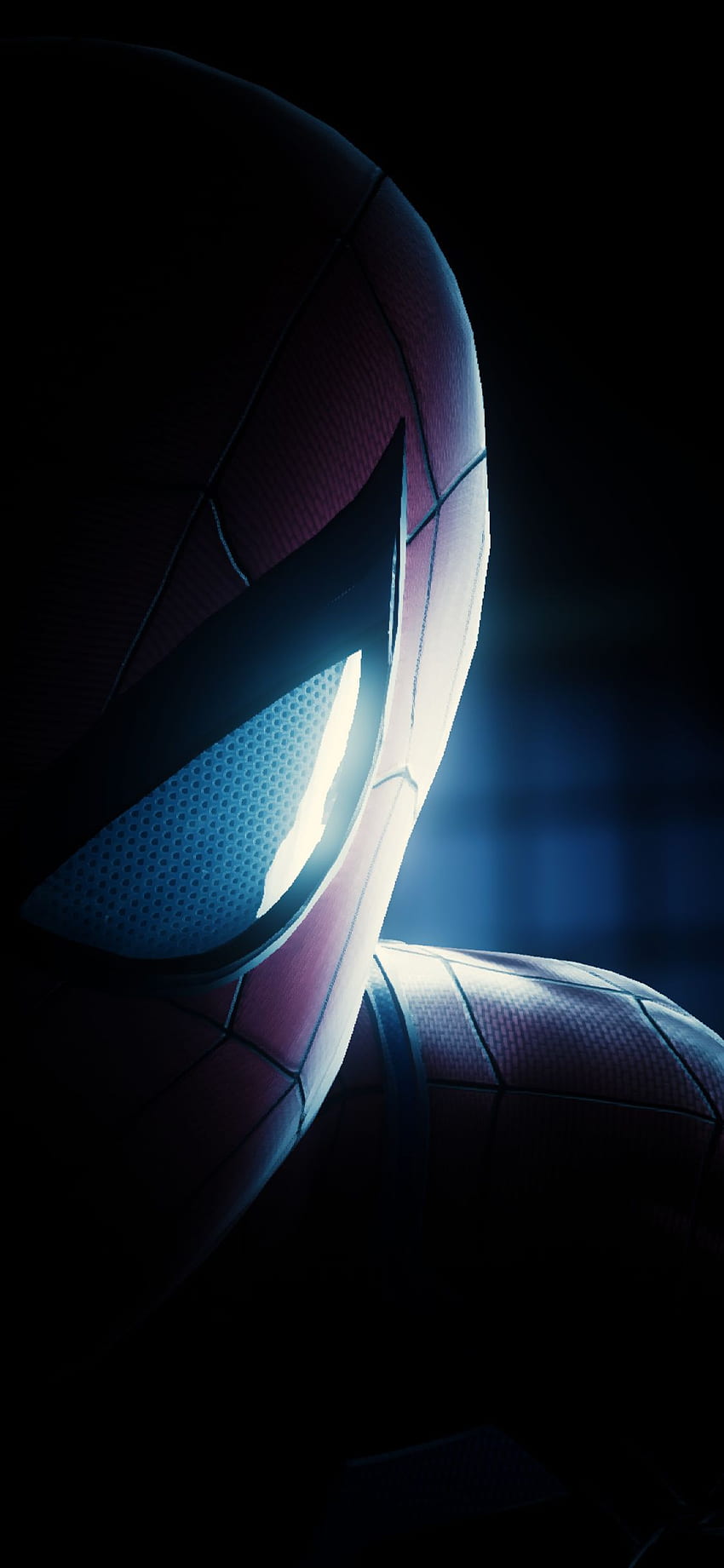 Spiderman Halbmaskengesicht, halb hell, halb dunkel HD-Handy-Hintergrundbild