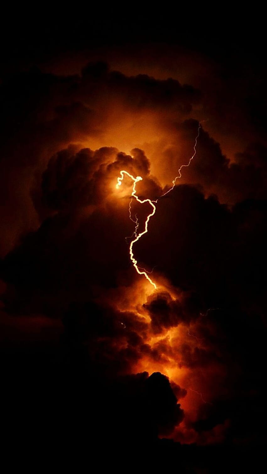 fire sky by Stefano Rubino on 500px. Orange aesthetic, Orange , Aesthetic, Fire and Lightning HD phone wallpaper