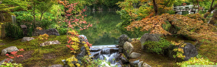 울트라 TV용 일본 정원 ❤ • 듀얼, 일본 듀얼 스크린 HD 월페이퍼