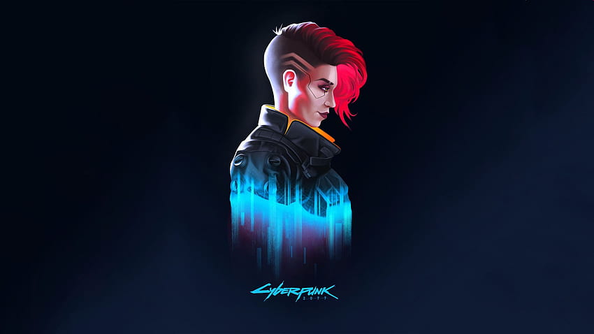 Cyberpunk 2077 Female V Minimalist Resolution , Games , , and Background HD wallpaper