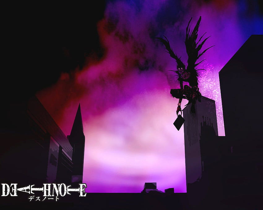 Ryuk (Death Note) and Background, Purple Death HD wallpaper
