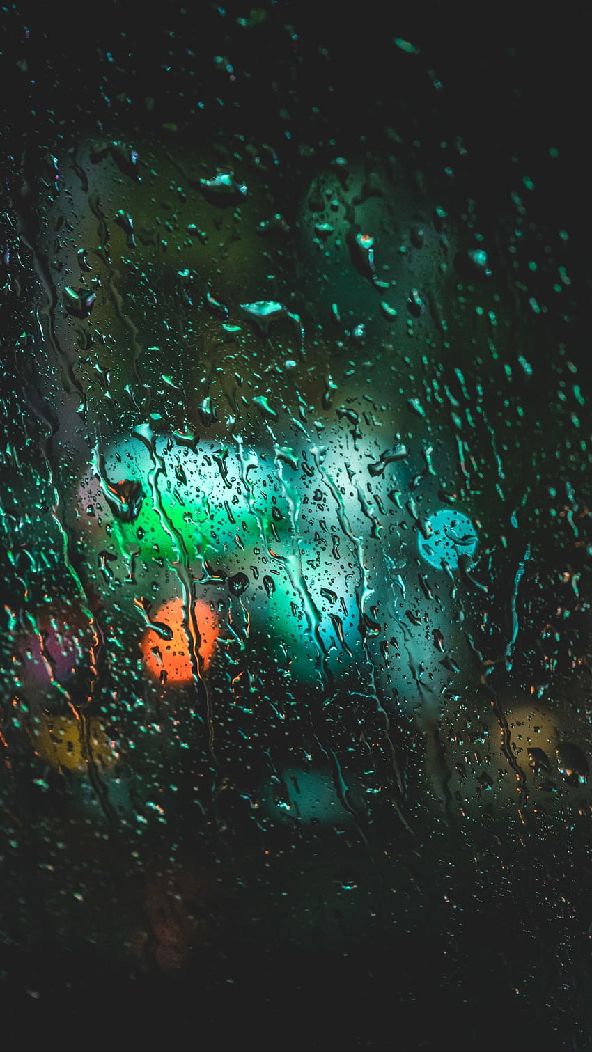 Drops, wet glass, surface . , Art , iphone, 1440X2560 Rain HD phone wallpaper