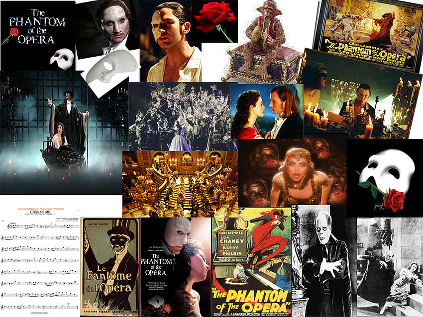 Phantom der Oper, Sarah Brightman, Lon Chaney, Oper, Gerard Butler, Phantom der Oper HD-Hintergrundbild
