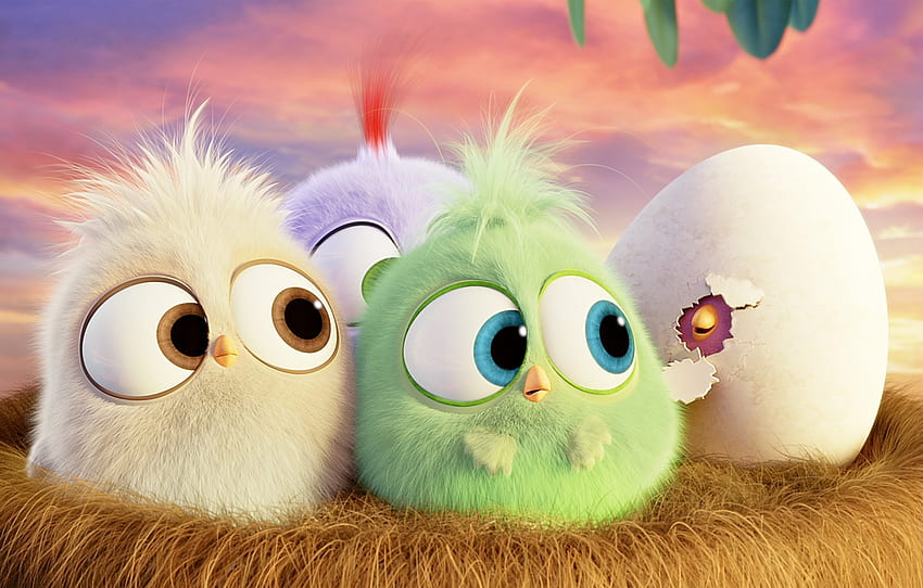 dessin animé, oeuf, socket, oiseaux, Hatchlings Angry Birds for , section фильмы, Egg Dog Fond d'écran HD