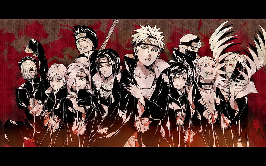 Akatsuki's cloud amoled, naruto cloud HD phone wallpaper