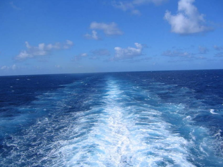 Ocean..Cruise View, ombak, air, samudra, pesiar Wallpaper HD