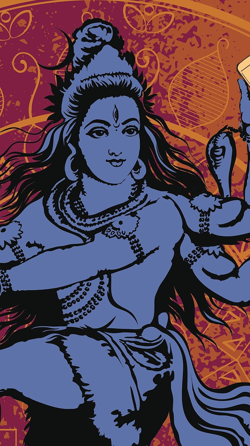 Prosenjit Shiva, Painting, Mahadev HD phone wallpaper