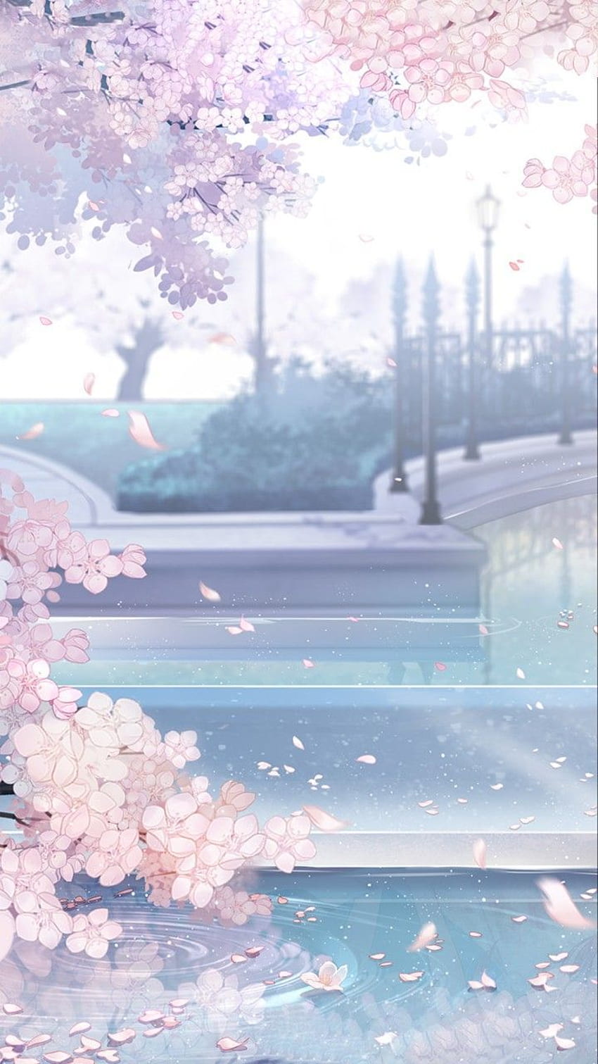 Ball on . Scenery , Aesthetic, Cute Cherry Blossoms Anime Scenery HD phone  wallpaper | Pxfuel