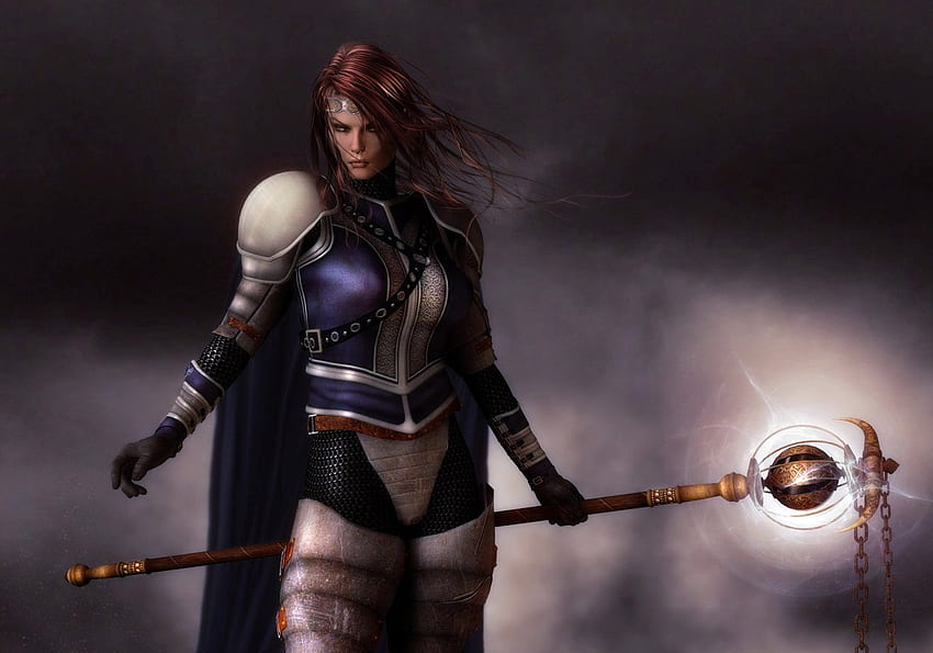 The Real Deal, determined, woman, warrior, armor HD wallpaper