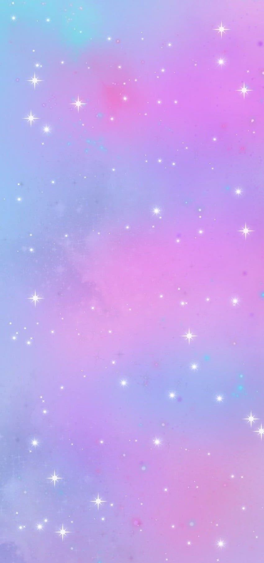 galaxia pastel con estrellas. Rosa y morado, rosa y morado, morado, bonito rosa morado y azul fondo de pantalla del teléfono