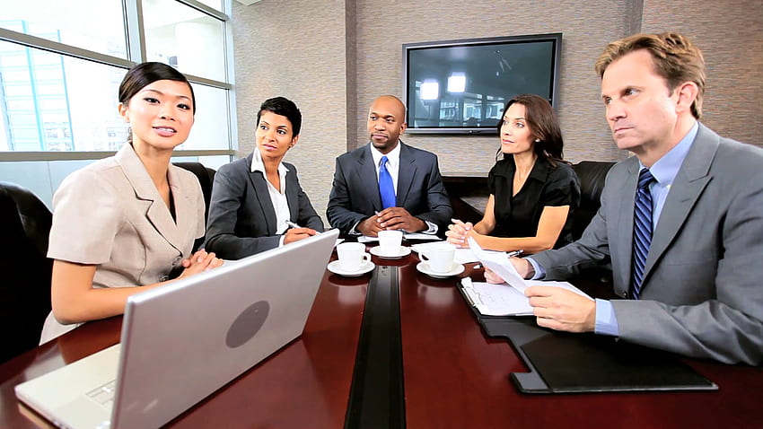 Mejores ejecutivos de negocios en reunión (8 + ) fondo de pantalla