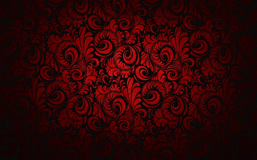Тъмно червен модел, черно, тъмно червено, цветове, текстура, модел HD тапет