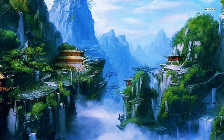 Chinois, vieux paysage chinois Fond d'écran HD
