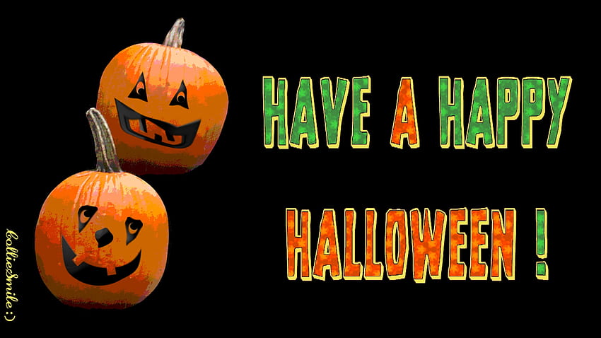 Happy Halloween 2021!, Schwarz, Happy Ha11oween, Kürbisse, Punkins, Grün, Halloween, Süßes oder Saures, Orange HD-Hintergrundbild