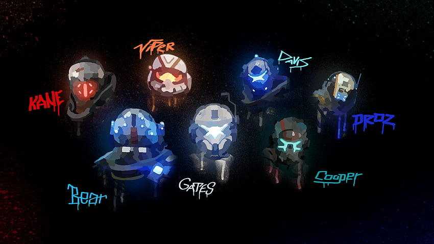 Another I Made From Pilot Helmets - This Time With The 7 Unique Singleplayer Designs! :D : R Titanfall, Titanfall Pilot HD wallpaper