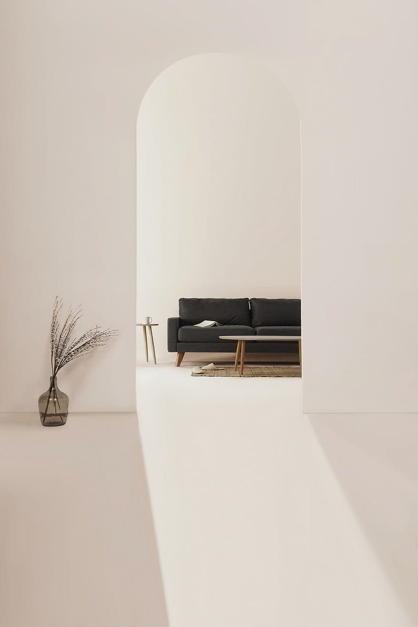 Interior design minimalista, interni minimali Sfondo del telefono HD