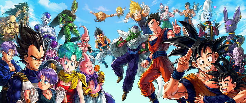 Anime Dragon Ball Goten Goku Beerus Whis Gohan Piccolo Buu Bulma HD-Hintergrundbild