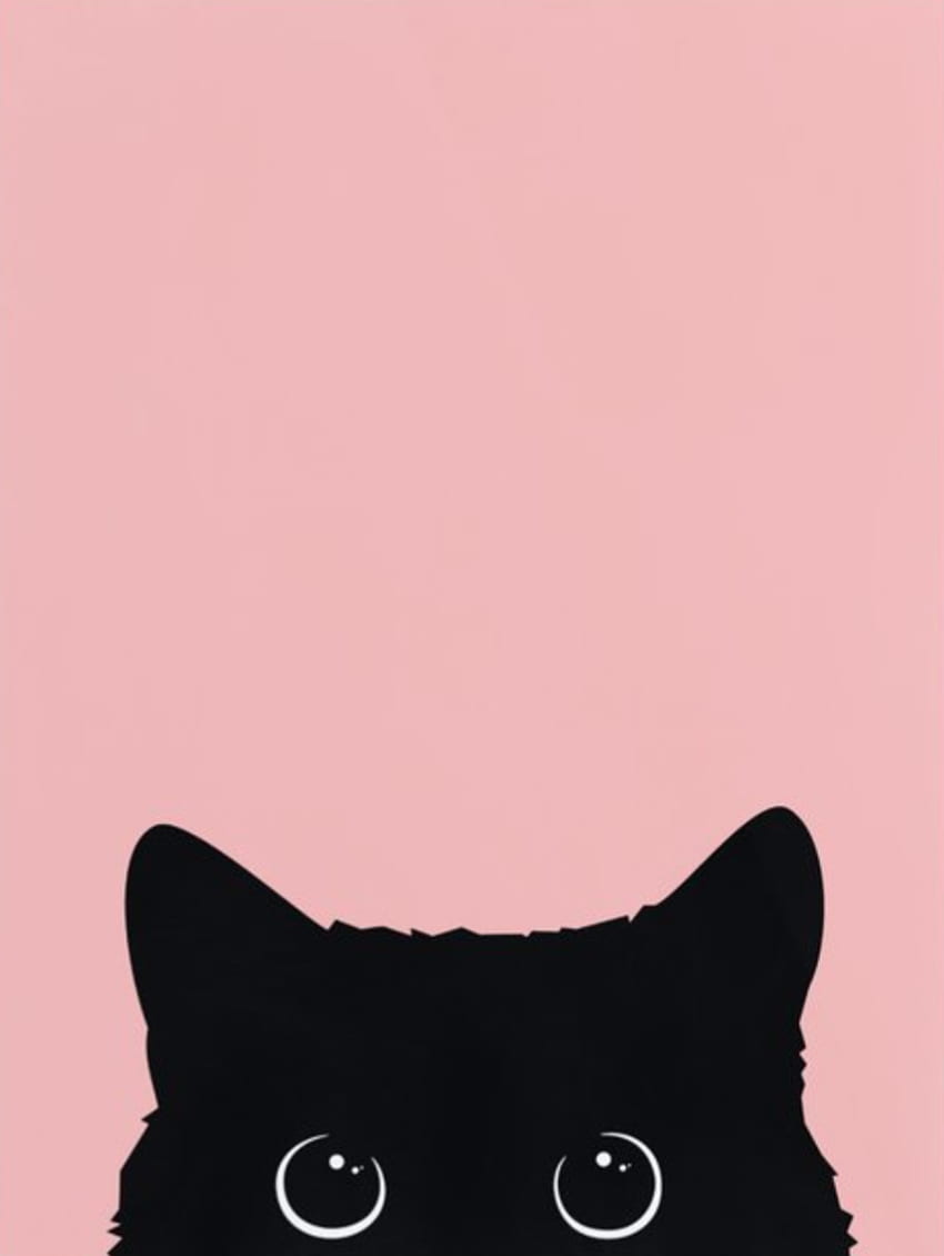 Cute Cartoon Black Cats