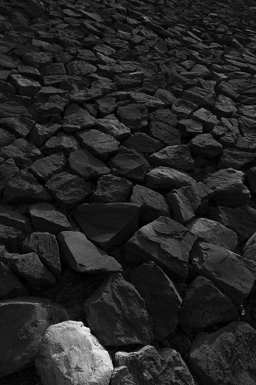 : black and gray rocks, rubble, slate, beijing, china, texture, Dark Rock HD phone wallpaper